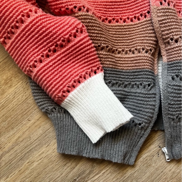 Vintage Y2K Crochet Zip Up Hoodie - Picture 3 of 6